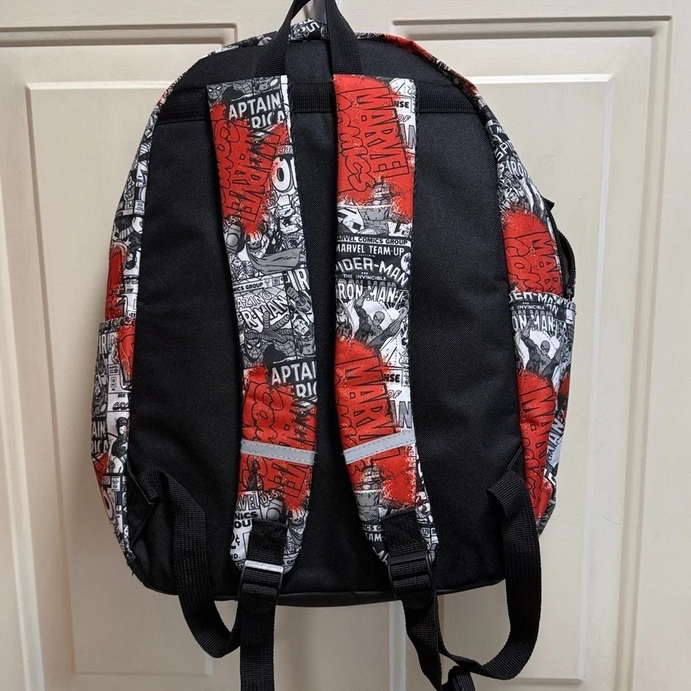 Marvel red white and black backpack